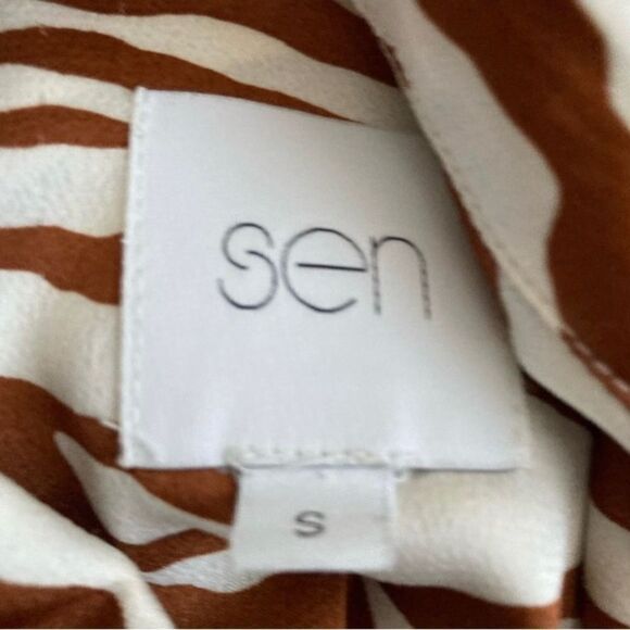 SEN Zebra Long Shirt Dress Small Super Cute - Picture 5 of 6